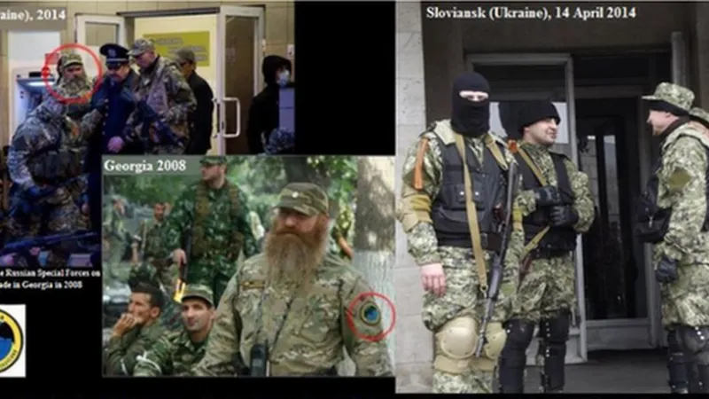 Příslušníci ruských speciálních sil na Ukrajině