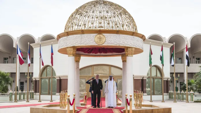 Miloš Zeman na návštěv ve Spojených arabských emirátech
