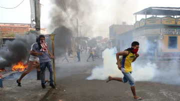Střety s venezuelskou policií v obci Ureňa