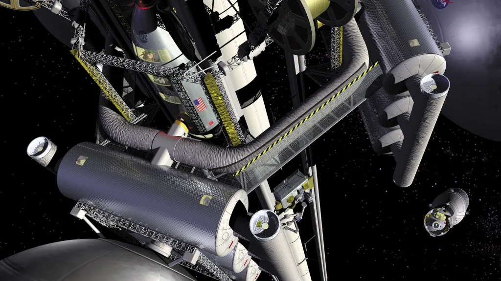 Vize vesmírného výtahu podle NASA