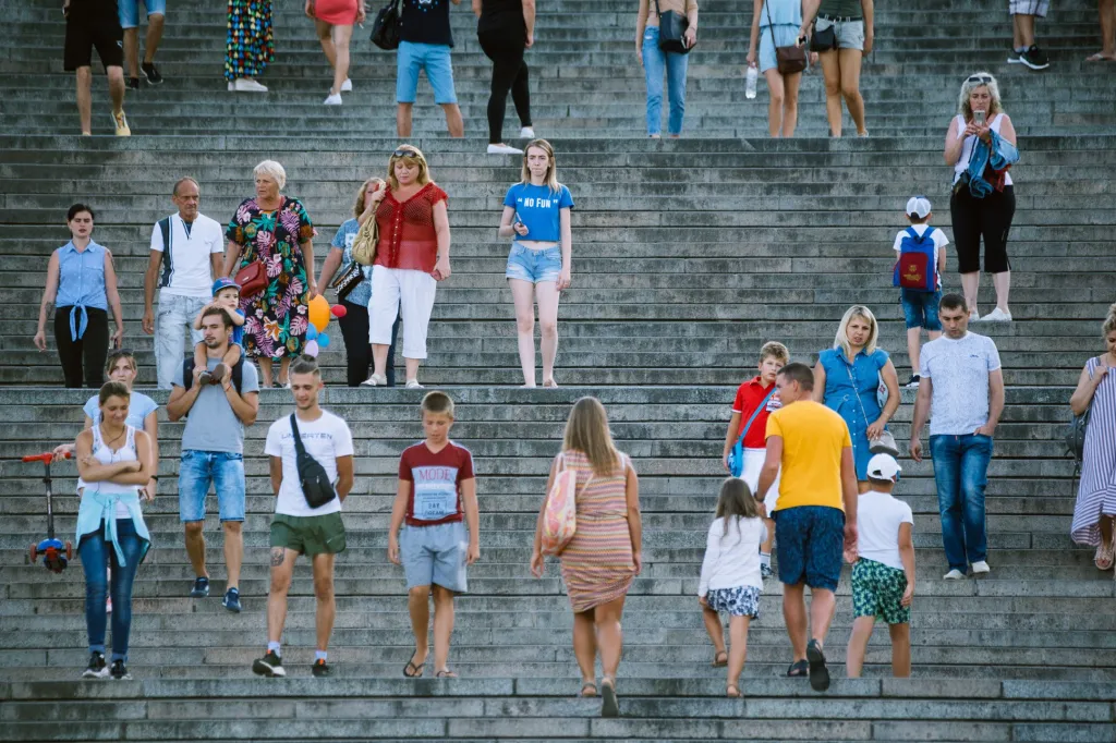 Série fotografií Jana Hromádka „Potěmkinovo schodiště“