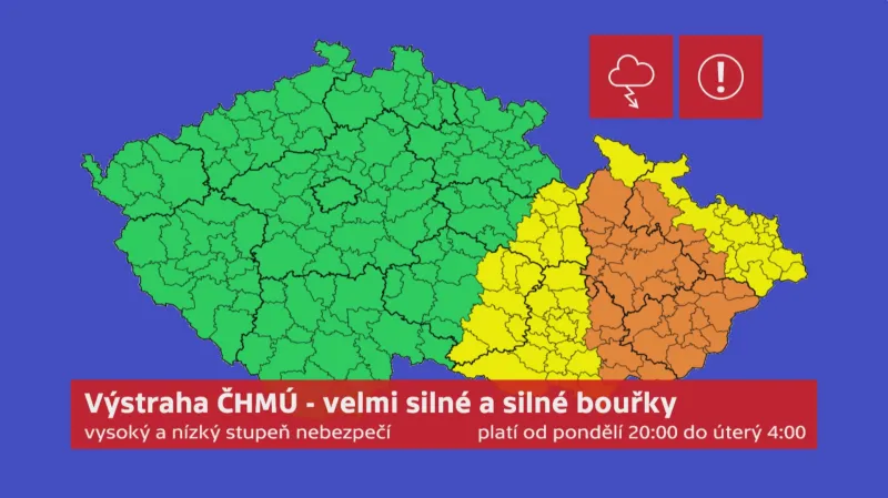 Silné a velmi silné bouřky 28.–29. 8.