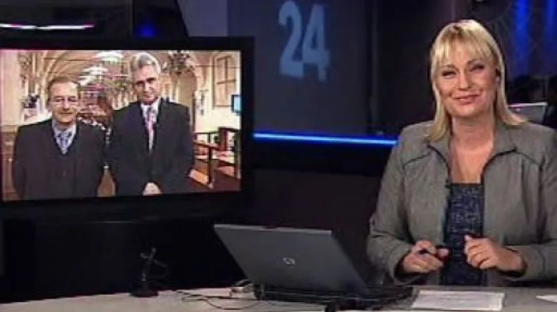 Studio ČT24 o koncesionářských poplatcích