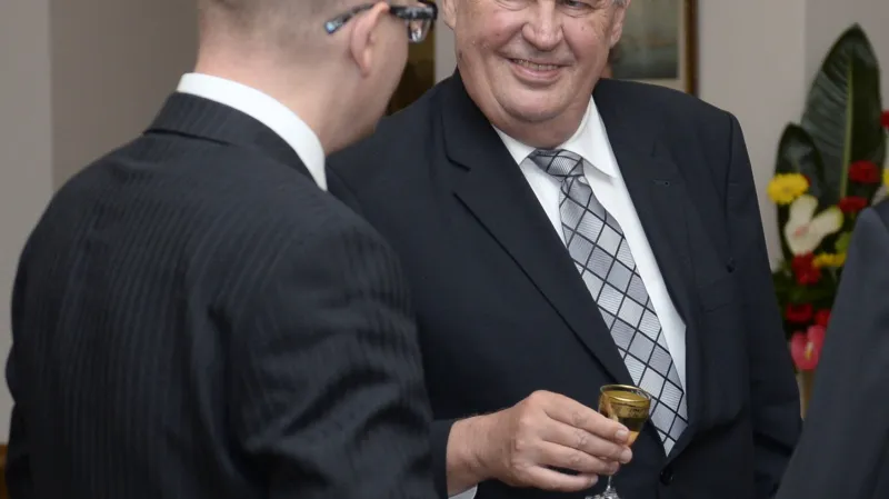Miloš Zeman slaví na Hradě 70. narozeniny