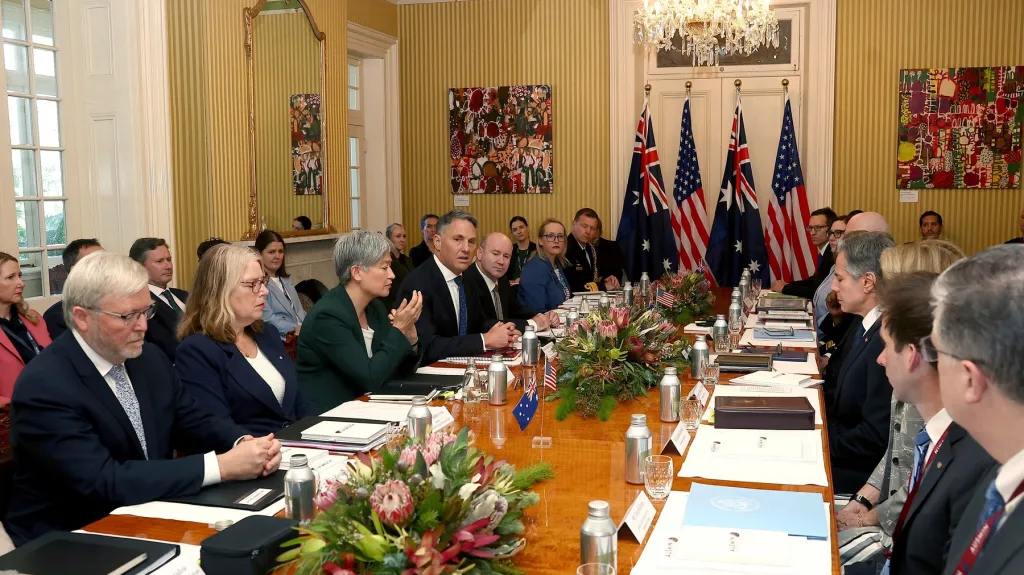 Jednání představitelů Austrálie a USA