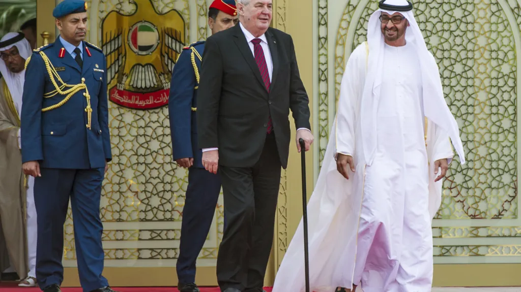 Miloš Zeman s Muhammadem bin Zajdem Nahajánem