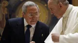 Raúl Castro na audienci u papeže Františka
