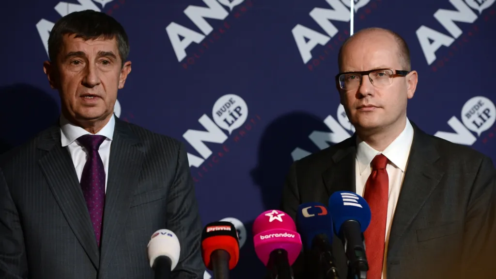 Andrej Babiš a Bohuslav Sobotka