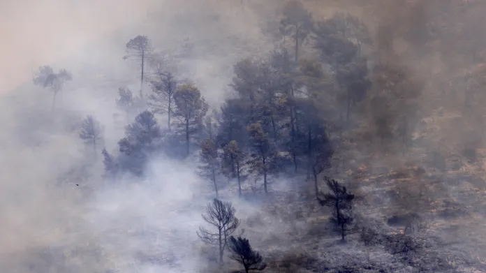 Lesní požár blízko Valencie