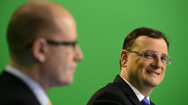 Bohuslav Sobotka a Petr Nečas v OVM