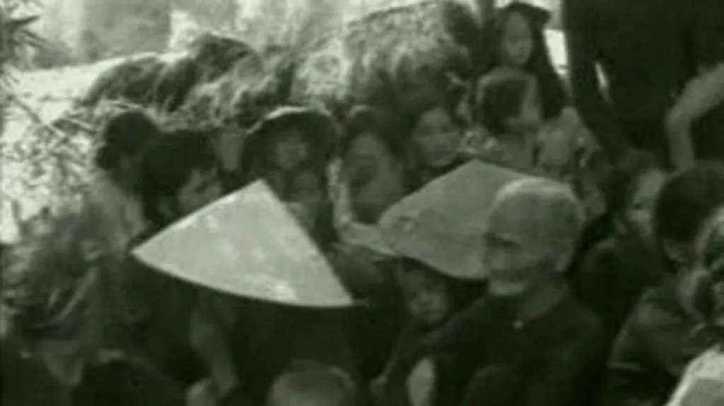 Vietnamská vesnice za války ve Vietnamu