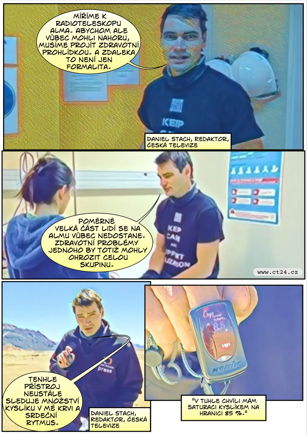 Komiks: V observatoři Pranal zkoumají vědci hvězdy i galaxie