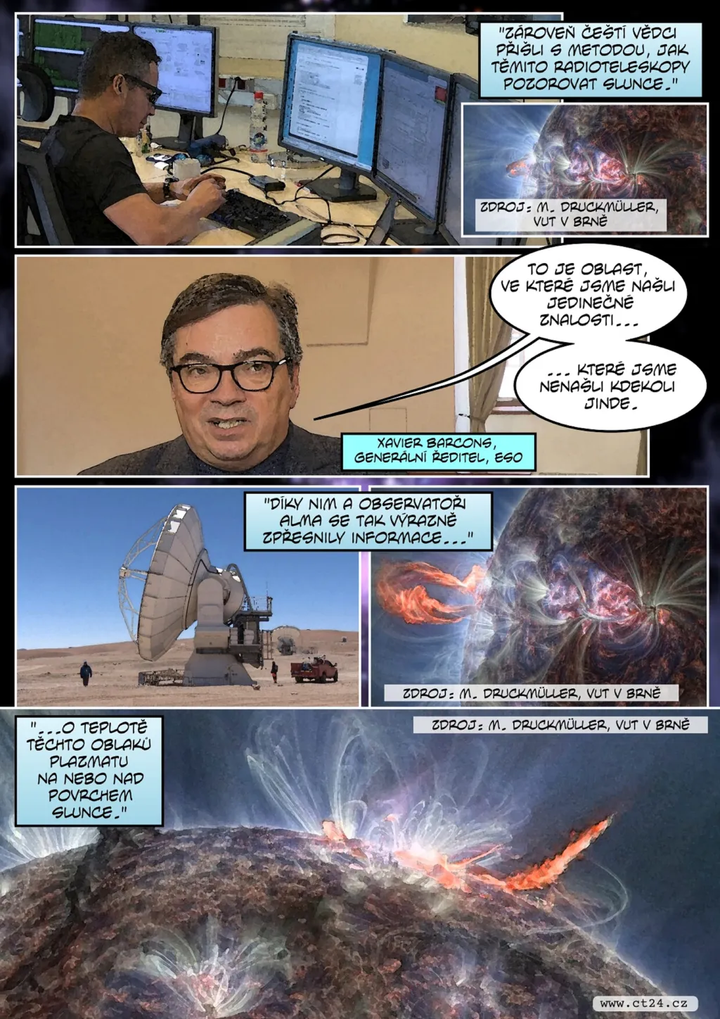 Češi pomáhají observatoři v Chile