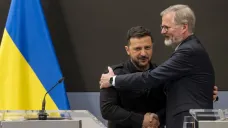 Premiér Petr Fiala se setkal s ukrajinským prezidentem Volodymyrem Zelenským