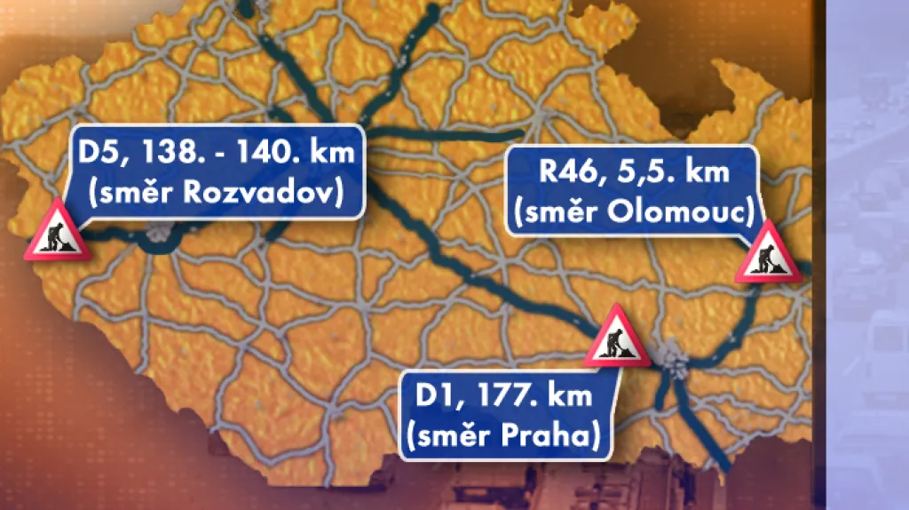 Dopravní situace v úterý 19. 8. 2008