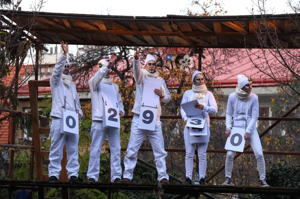 Oslavy 17. listopadu v pražských ulicích