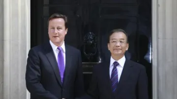 David Cameron a Wen Ťia-pao