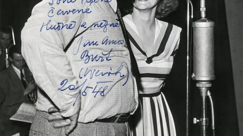 Soňa Červená s Janem Werichem