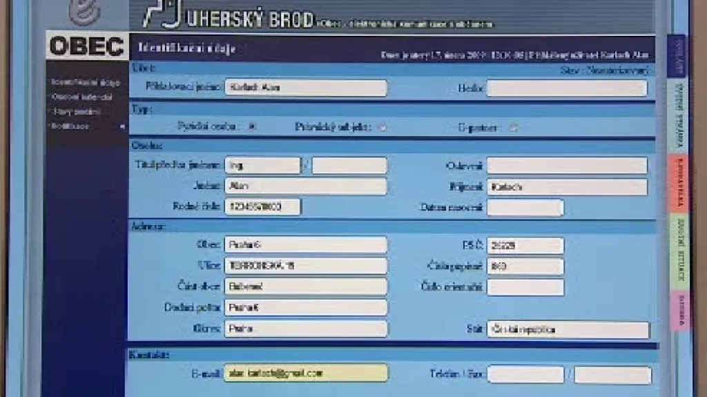 Datová schránka Uherského Brodu