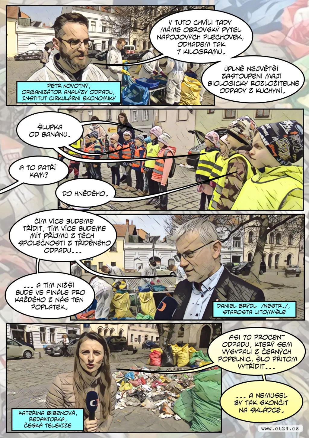 Litomyšl nechala zasypat náměstí odpadky