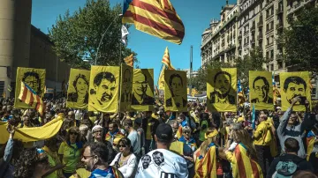 Protest v Barceloně