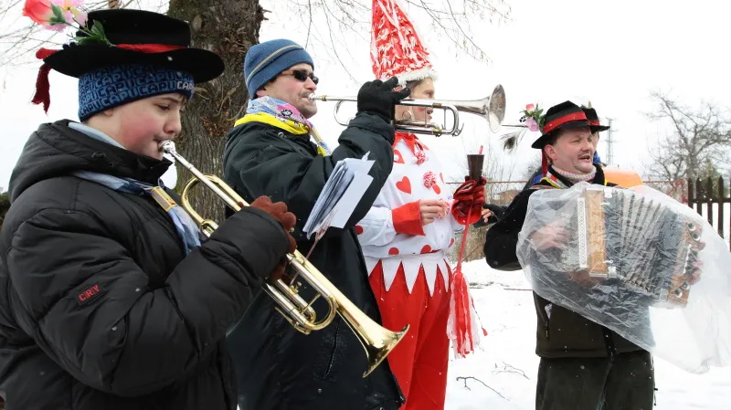 Masopustní průvod - Boubská u Vimperka