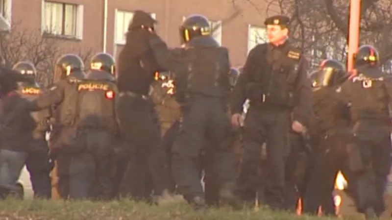 Nepokoje na sídlišti Janov - listopad 2008