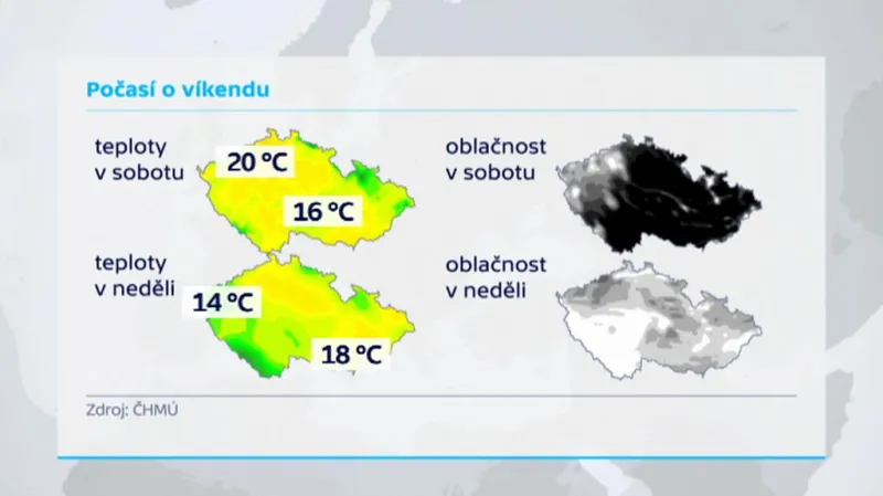 Počasí poslední dubnový víkend