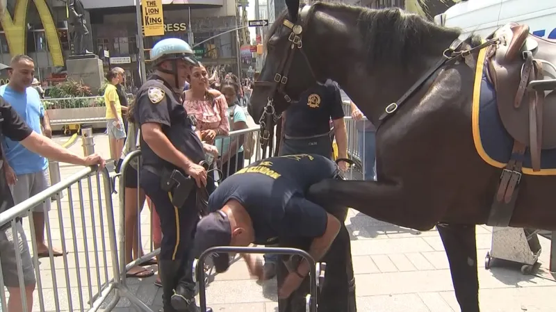 Newyorský policejní kovář v akci