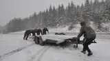 Sníh komplikoval dopravu na Českolipsku
