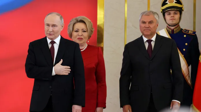 Vjačeslav Volodin na prezidentské inauguraci Vladimira Putina