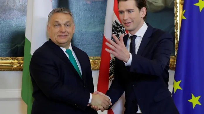 Viktor Orbán a Sebastian Kurz