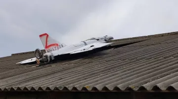 Dron na střeše domu v Moldavsku (25. listopadu 2025)