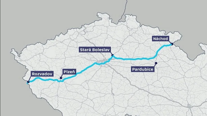 Trasa průjezdu konvoje