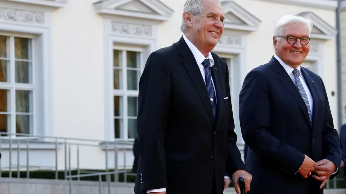Miloš Zeman a Frank-Walter Steinmeier