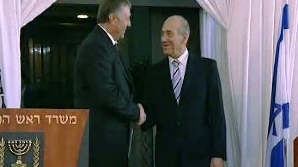 Mirek Topolánek a Ehud Olmert