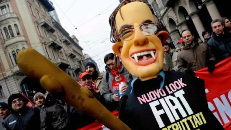 Protesty zaměstnanců Fiatu