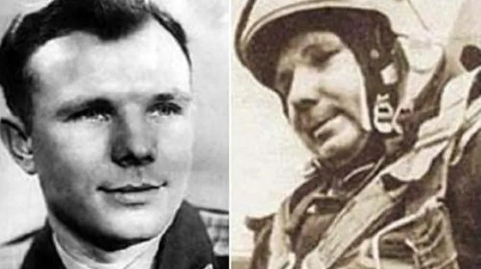 Jirij Gagarin v roce 1961 a v roce 1968