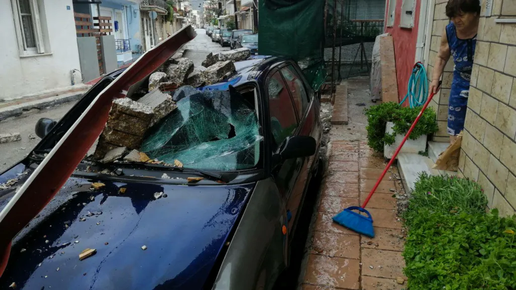 Následky bouře Janos na ostrově Zakynthos