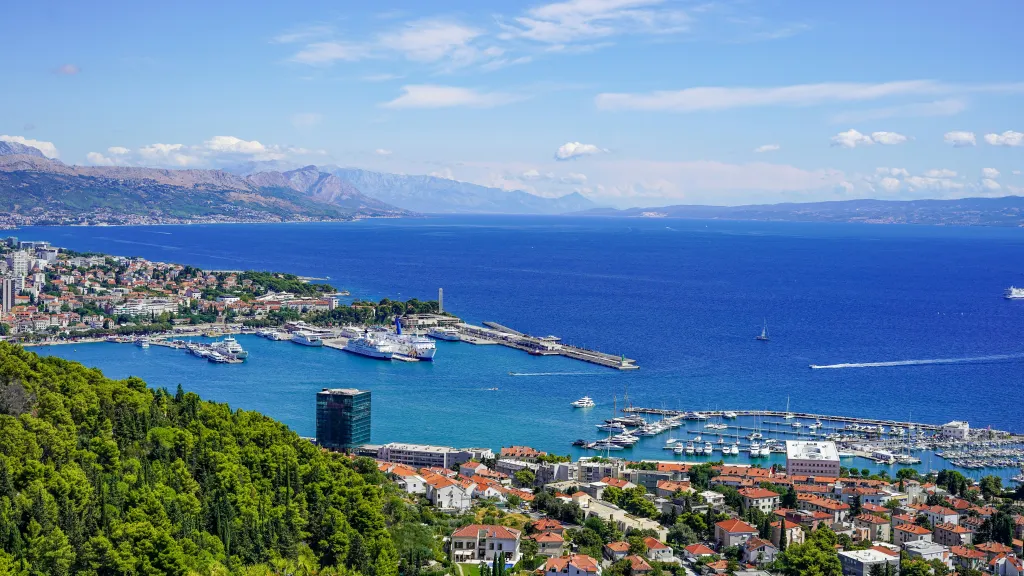 Pohled na chorvatský Split