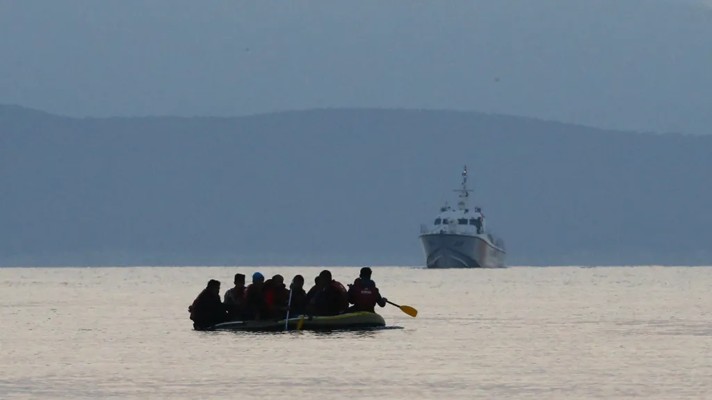 Migranti u řeckého Kosu