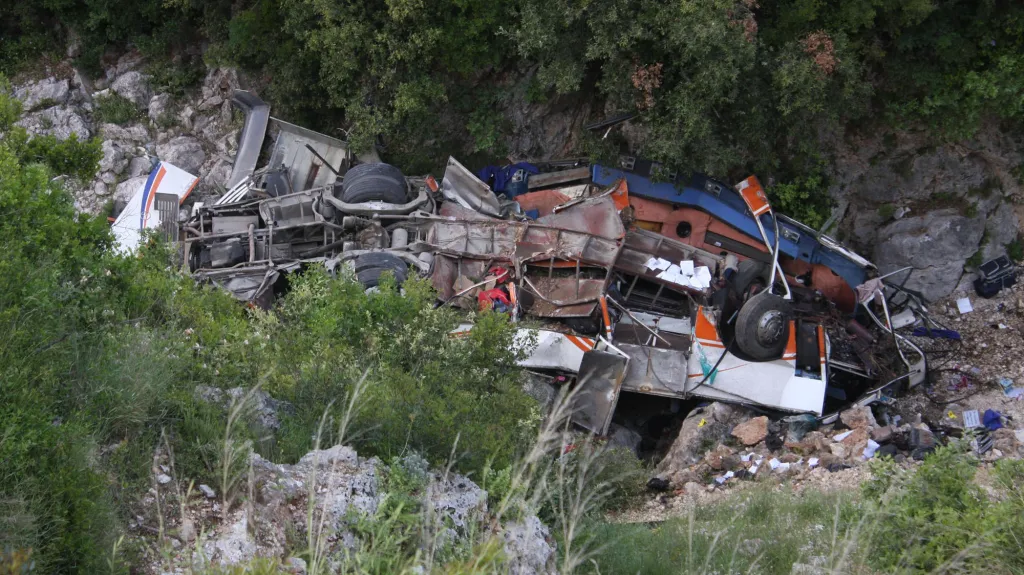 Nehoda autobusu v Albánii