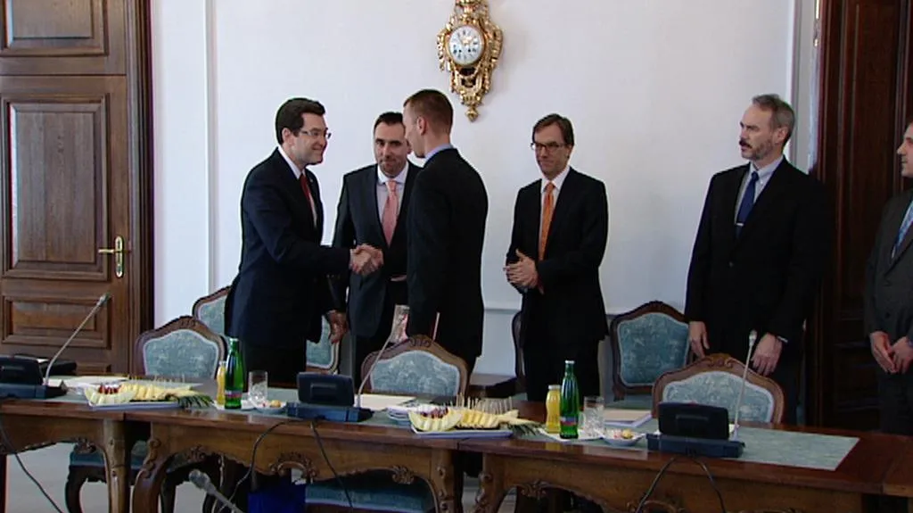 Setkání diplomatů s Normanem Eisenem
