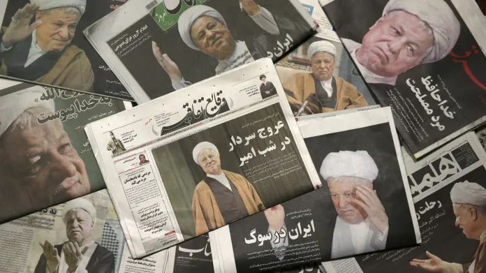 Íránský tisk o úmrtí Rafsandžáního
