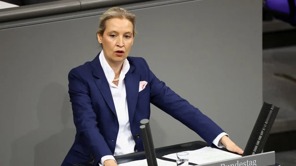 Spolupředsedkyně Alternativy pro Německo (AfD) Alice Weidelová