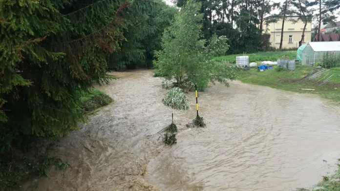 Následky silných bouřek v Senici na Hané a Čechách pod Kosířem