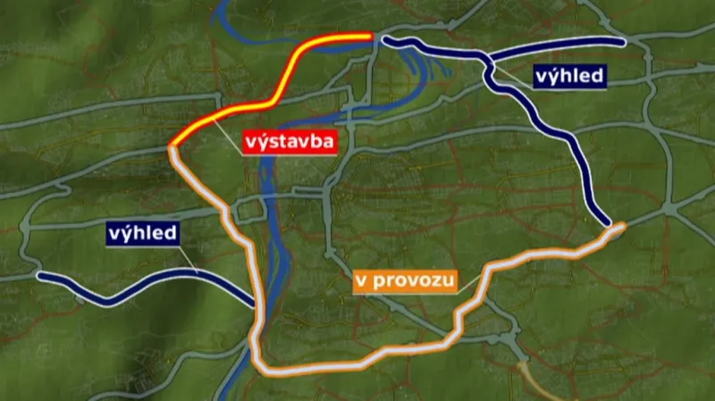 Pražský okruh s tunelem Blanka