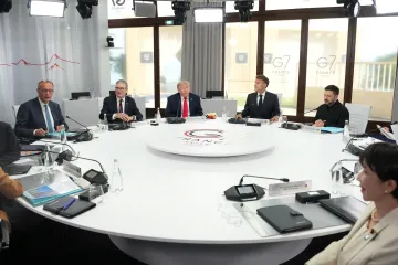 Lídři G7 se podle Zelenského shodli, že Rusko nevyhrává válku