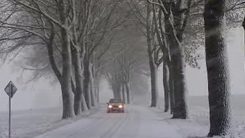 Zasněžená silnice