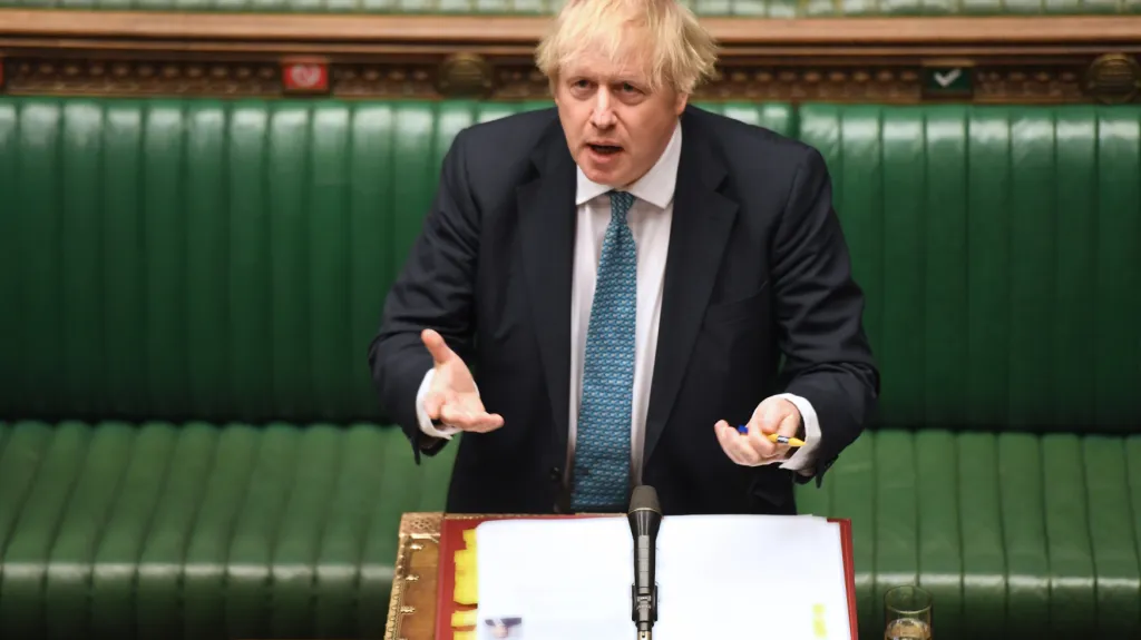 Premiér Johnson ve sněmovně